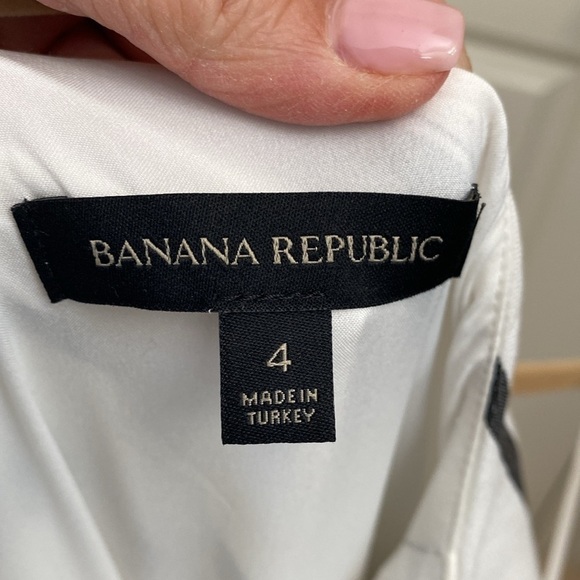 Banana Republic One Shoulder Assymetrical Dress womens 8 Lined Lagenlook Spring - Picture 15 of 15